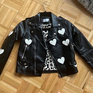 Lola and the boys leather jacket girls size 12